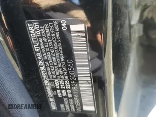 2002 Mercedes-Benz C with VIN WDBRF61J82F200560, listed as a Copart auction lot 52525265 with 122,066 mi miles and Clean Title. Bid and sale history available at carsss.com. Image 12.