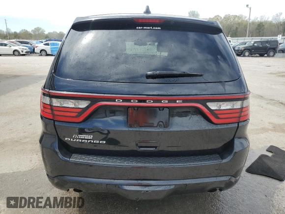 2014 Dodge Durango SXT with VIN 1C4RDHAG2EC360382, listed as a Copart auction lot 50209705 with 176,545 mi miles and Salvage Title. Bid and sale history available at carsss.com. Image 6.