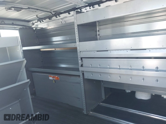 2014 Chevrolet Express Cargo Van with VIN 1GCWGFCB2E1122236, listed as a IAAI auction lot 41381131 with 70,696 mi miles. Bid and sale history available at carsss.com. Image 8.