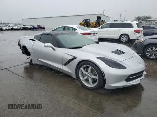 2015 Chevrolet Corvette 1LT with VIN 1G1YB2D73F5121447, listed as a Copart auction lot 43639735 with 40,398 mi miles and Salvage Title. Bid and sale history available at carsss.com. Image 4.