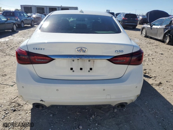 2020 Infiniti Q50 3.0t PURE with VIN JN1EV7AP0LM202042, listed as a Copart auction lot 79258394 with 92,920 mi miles and Clean Title. Bid and sale history available at carsss.com. Image 6.