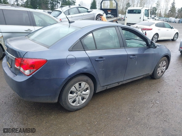 2013 Chevrolet Cruze LS with VIN 1G1PA5SH0D7129096, listed as a IAAI auction lot 41925262 with 94,274 mi miles. Bid and sale history available at carsss.com. Image 4.
