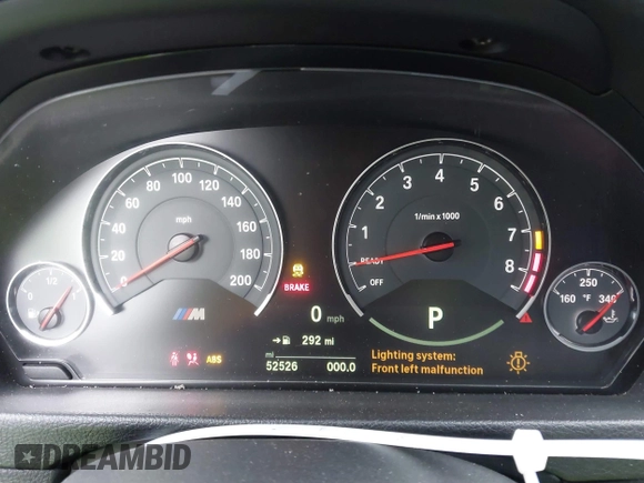 2018 BMW M3 with VIN WBS8M9C50J5J79754, listed as a IAAI auction lot 41777691 with 52,526 mi miles and . Bid and sale history available at DreamBid. Image 7.