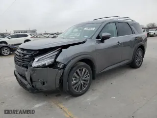 2024 Nissan Pathfinder SL with VIN 5N1DR3CB9RC223683, listed as a Copart auction lot 41902835 with 6,915 mi miles and Salvage Title. Bid and sale history available at carsss.com. Image 1.