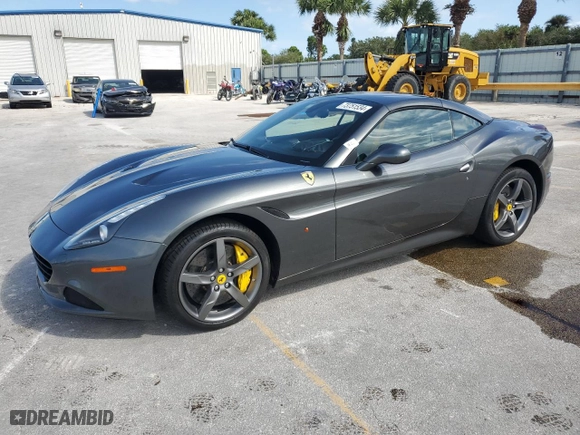 2015 Ferrari California T with VIN ZFF77XJA3F0206563, listed as a Copart auction lot 73751534 with NaN miles and Salvage Title. Bid and sale history available at carsss.com. Image 1.