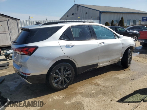 2022 Chevrolet Equinox RS with VIN 3GNAXMEV8NS171484, listed as a Copart auction lot 47122295 with 46,888 mi miles and Salvage Title. Bid and sale history available at DreamBid. Image 3.