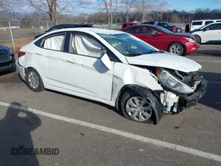 2015 Hyundai Accent GLS with VIN KMHCT4AE0FU926952, listed as a IAAI auction lot 41225280 with 51,148 mi miles and . Bid and sale history available at DreamBid. Image 1.