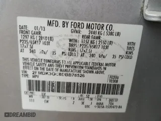 2013 Ford Edge SE with VIN 2FMDK3GC8DBB78526, listed as a Copart auction lot 45467245 with 70,687 mi miles and Salvage Title. Bid and sale history available at carsss.com. Image 13.