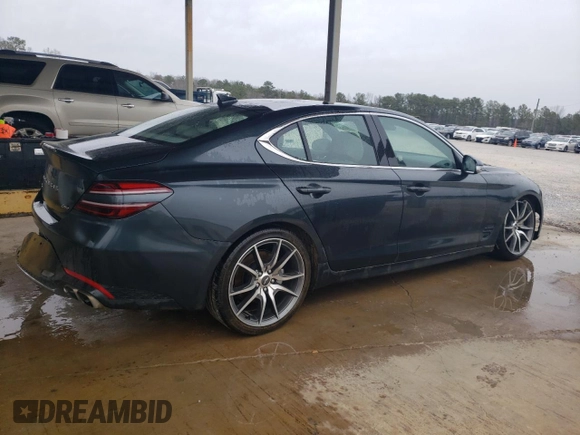 2023 Genesis G70 2.0T with VIN KMTG34TA3PU128948, listed as a Copart auction lot 43289344 with 13,153 mi miles and Clean Title. Bid and sale history available at DreamBid. Image 3.