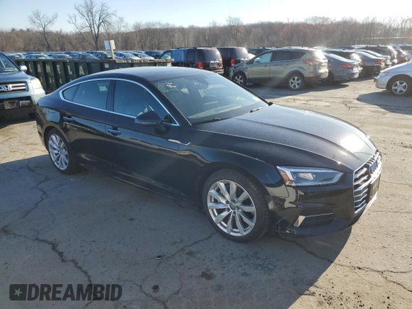 2018 Audi A5 Sportback Premium Plus with VIN WAUBNCF57JA113127, listed as a Copart auction lot 46731393 with 22,266 mi miles. Bid and sale history available at carsss.com. Image 4.