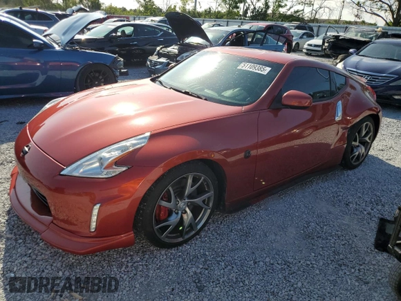 2013 Nissan 370Z with VIN JN1AZ4EH5DM382852, listed as a Copart auction lot 51109385 with 106,940 mi miles and Salvage Title. Bid and sale history available at carsss.com. Image 1.