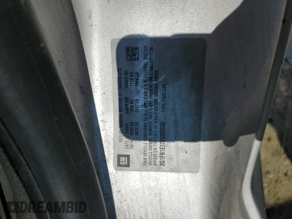 2014 Chevrolet Camaro LT with VIN 2G1FB1E37E9283502, listed as a Copart auction lot 60531975 with 106,879 mi miles and Salvage title. Bid and sale history available at DreamBid. Image 12.