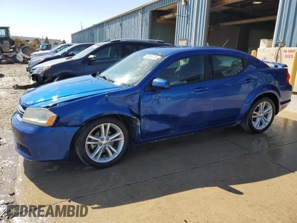 2012 Dodge Avenger SXT with VIN 1C3CDZCB8CN183341, listed as a Copart auction lot 49246745 with 141,654 mi miles and Salvage Title. Bid and sale history available at DreamBid. Image 1.