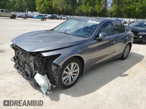 2017 Infiniti Q50 Premium z VIN JN1EV7APXHM732252, wystawiony jako Copart lot #50937795 z przebiegiem 109 219 mil mil oraz Szkody całkowita. Historia ofert i sprzedaży dostępna na DreamBid. Obrazek 1.