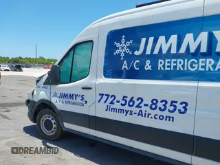 2023 Ford Transit Cargo with VIN 1FTBR1C82PKA26720, listed as a IAAI auction lot 39437379 with Not provided miles and . Bid and sale history available at DreamBid. Image 21.