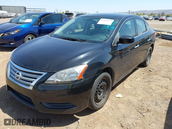 2014 Nissan Sentra S with VIN 3N1AB7AP1EL674190, listed as a IAAI auction lot 41995623 with 146,755 mi miles and . Bid and sale history available at DreamBid. Image 6.
