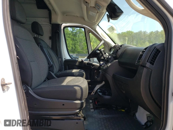 2023 Ram ProMaster Cargo with VIN 3C6LRVDG8PE565077, listed as a Copart auction lot 55407095 with 5,596 mi miles and Salvage Title. Bid and sale history available at carsss.com. Image 11.