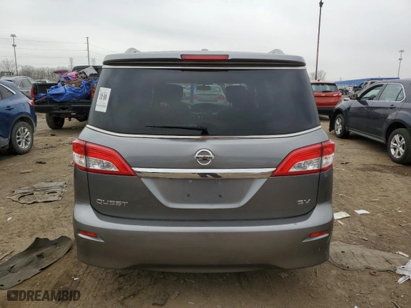 2017 Nissan Quest SV with VIN JN8AE2KP0H9165876, listed as a Copart auction lot 52314585 with 121,060 mi miles and Clean Title. Bid and sale history available at carsss.com. Image 6.