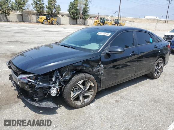 2023 Hyundai Elantra SEL z VIN KMHLS4AG4PU428372, wystawiony jako Copart lot #58519145 z przebiegiem 27 051 mil mil oraz Szkoda całkowita • Salvage title. Historia ofert i sprzedaży dostępna na DreamBid. Obrazek 1.