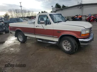 1995 Ford F-150 with VIN 1FTEF14H3SNA93998, listed as a Copart auction lot 87107784 with 0 mi miles and Salvage Title. Bid and sale history available at carsss.com. Image 4.