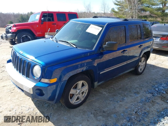 2010 Jeep Patriot Limited with VIN 1J4NF4GB8AD557620, listed as a IAAI auction lot 41772259 with 148,544 mi miles and . Bid and sale history available at carsss.com. Image 2.