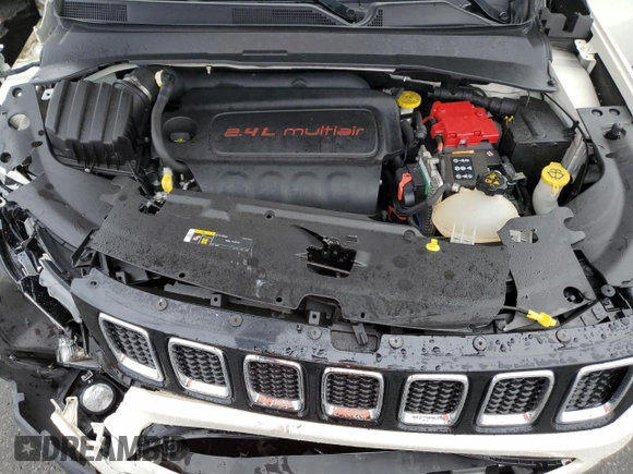 2021 Jeep Compass Altitude with VIN 3C4NJDBB4MT530103, listed as a Copart auction lot 53826555 with 55,313 mi miles and Salvage title. Bid and sale history available at DreamBid. Image 12.