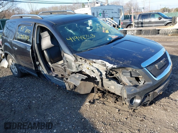 2008 GMC Acadia SLT1 with VIN 1GKEV237X8J162210, listed as a IAAI auction lot 41948263 with Not Provided miles and . Bid and sale history available at DreamBid. Image 1.