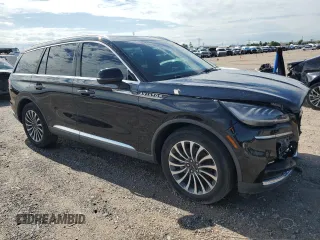 2023 Lincoln Aviator Reserve with VIN 5LM5J7WC2PGL01182, listed as a Copart auction lot 56566495 with 44,247 mi miles and Salvage title. Bid and sale history available at DreamBid. Image 4.