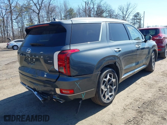 2022 Hyundai Palisade Calligraphy z VIN KM8R7DHE6NU407925, wystawiony jako IAAI lot #41737020 z przebiegiem 50 074 mil mil oraz . Historia ofert i sprzedaży dostępna na DreamBid. Obrazek 4.
