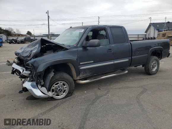 2005 GMC Sierra 2500HD SLT with VIN 1GTHK29U05E307645, listed as a Copart auction lot 80295834 with 151,225 mi miles and Salvage title. Bid and sale history available at DreamBid. Image 1.
