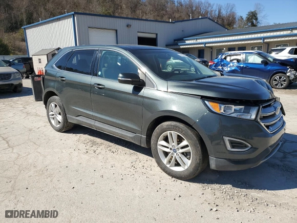 2015 Ford Edge SEL with VIN 2FMTK4J84FBB41272, listed as a Copart auction lot 46843405 with 0 mi miles and Salvage Title. Bid and sale history available at carsss.com. Image 4.