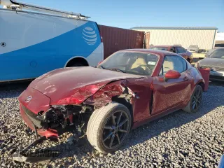 2018 Mazda MX-5 Miata RF Grand Touring with VIN JM1NDAM73J0203747, listed as a Copart auction lot 47500315 with 20,476 mi miles and Salvage Title. Bid and sale history available at carsss.com. Image 1.