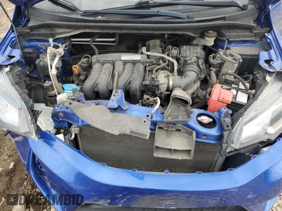 2016 Honda Fit LX with VIN JHMGK5H52GX038013, listed as a Copart auction lot 58164565 with 87,997 mi miles and Salvage title. Bid and sale history available at DreamBid. Image 12.