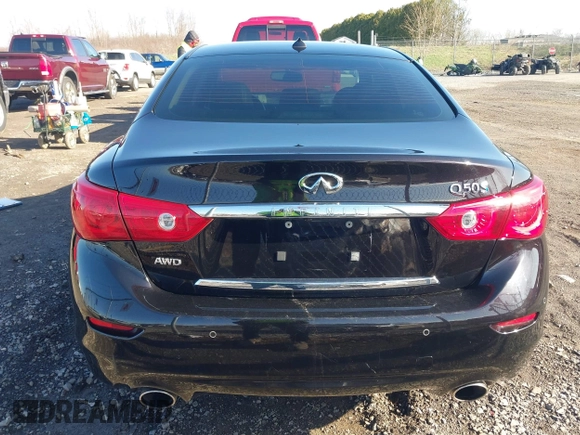 2014 Infiniti Q50 Premium with VIN JN1AV7AR7EM700161, listed as a IAAI auction lot 41973223 with 218,288 mi miles and . Bid and sale history available at carsss.com. Image 16.
