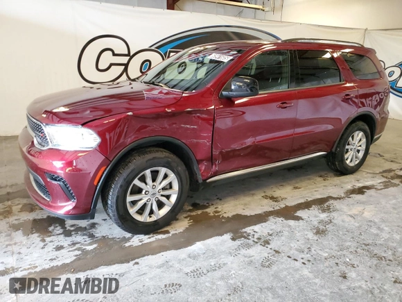 2023 Dodge Durango SXT with VIN 1C4RDHAGXPC624693, listed as a Copart auction lot 60941605 with 54,007 mi miles and Clean title. Bid and sale history available at DreamBid. Image 1.