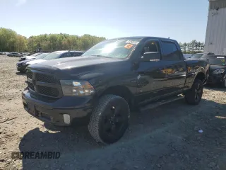2018 Ram 1500 Outdoorsman with VIN 1C6RR7TT2JS213993, listed as a Copart auction lot 54395135 with 97,036 mi miles and Salvage title. Bid and sale history available at DreamBid. Image 1.
