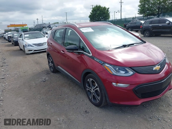 2020 Chevrolet Bolt EV Premier with VIN 1G1FZ6S03L4128822, listed as a IAAI auction lot 42708559 with 38,411 mi miles and . Bid and sale history available at DreamBid. Image 1.