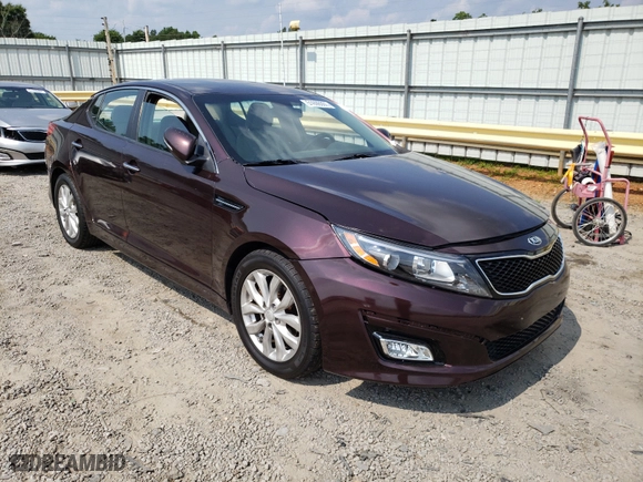 2014 Kia Optima LX with VIN 5XXGM4A79EG314371, listed as a Copart auction lot 50327902 with 0 mi miles and Salvage Title. Bid and sale history available at carsss.com. Image 1.