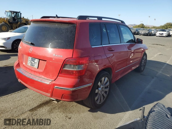 2011 Mercedes-Benz GLK 350 with VIN WDCGG8HB4BF568115, listed as a Copart auction lot 69612404 with 141,035 mi miles and Salvage Title. Bid and sale history available at DreamBid. Image 3.