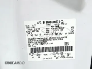 2012 Ford F-150 XL with VIN 1FTFX1ET2CFD02180, listed as a Copart auction lot 61810405 with 218,459 mi miles and Clean title. Bid and sale history available at DreamBid. Image 14.