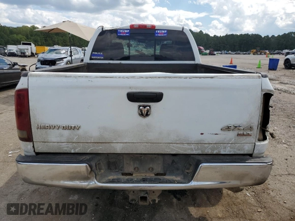 2006 Dodge Ram 2500 SLT with VIN 1D7KS28C96J234997, listed as a Copart auction lot 72061684 with 360,752 mi miles and Salvage Title. Bid and sale history available at carsss.com. Image 6.