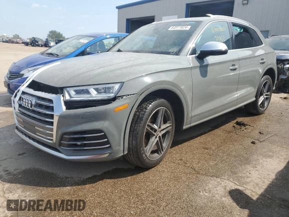 2019 Audi SQ5 Premium Plus with VIN WA1B4AFY3K2002715, listed as a Copart auction lot 64977024 with 73,762 mi miles and Salvage Title. Bid and sale history available at DreamBid. Image 1.