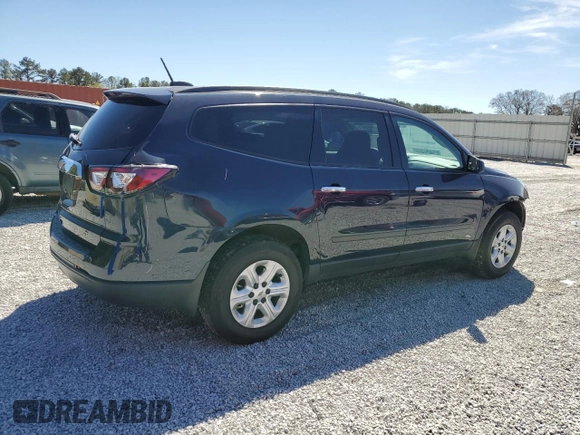 2017 Chevrolet Traverse LS with VIN 1GNKRFED7HJ272555, listed as a Copart auction lot 49005435 with 97,561 mi miles and Salvage Title. Bid and sale history available at DreamBid. Image 3.