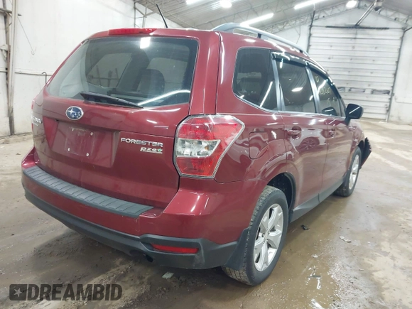 2015 Subaru Forester 2.5i with VIN JF2SJABC6FH558739, listed as a IAAI auction lot 42182607 with 90,263 mi miles and . Bid and sale history available at DreamBid. Image 4.