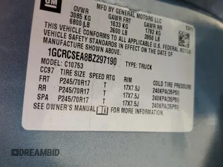 2011 Chevrolet Silverado 1500 LT with VIN 1GCRCSEA8BZ297190, listed as a Copart auction lot 64672494 with 163,472 mi miles and Salvage Title. Bid and sale history available at DreamBid. Image 14.