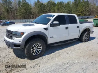 2014 Ford F-150 SVT Raptor with VIN 1FTFW1R67EFB76604, listed as a Copart auction lot 50580885 with 150,377 mi miles and Salvage Title. Bid and sale history available at carsss.com. Image 1.