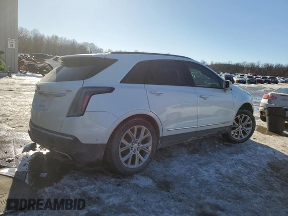 2020 Cadillac XT5 Sport AWD with VIN 1GYKNGRS7LZ107984, listed as a Copart auction lot 42578205 with 88,411 mi miles and Salvage title. Bid and sale history available at DreamBid. Image 3.