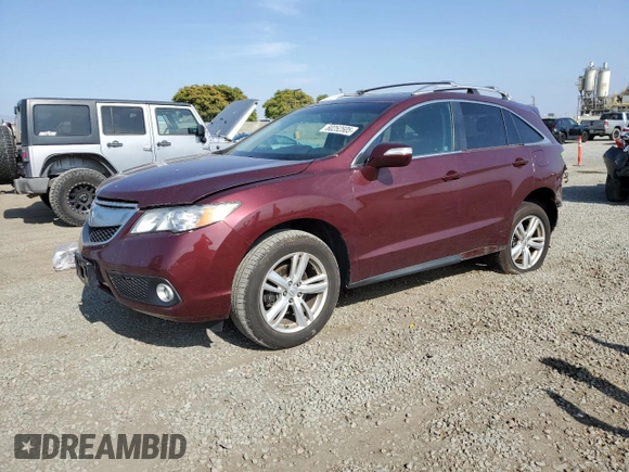 2013 Acura RDX Technology with VIN 5J8TB4H50DL013934, listed as a Copart auction lot 60252505 with 154,642 mi miles and Salvage title. Bid and sale history available at DreamBid. Image 1.
