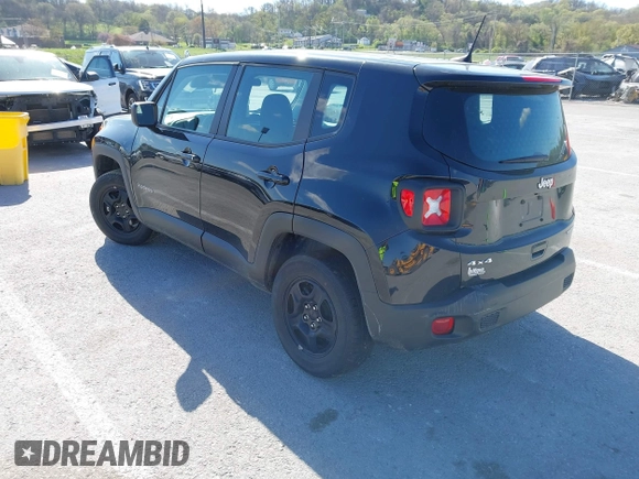 2022 Jeep Renegade Sport with VIN ZACNJDA12NPN69111, listed as a IAAI auction lot 42032566 with 21,828 mi miles and . Bid and sale history available at DreamBid. Image 3.