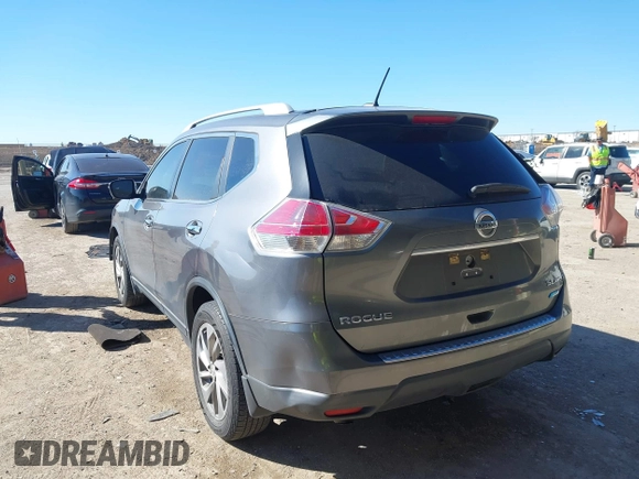 2014 Nissan Rogue SL with VIN 5N1AT2MV8EC805999, listed as a IAAI auction lot 41727953 with 187,623 mi miles. Bid and sale history available at carsss.com. Image 3.